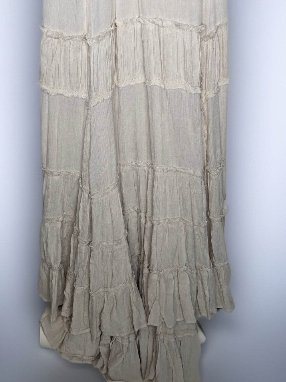 NWT Free People Burst Of Bliss Maxi Dress Cream Boho Flowy, Romantic Tiered  XS - Picture 6 of 14
